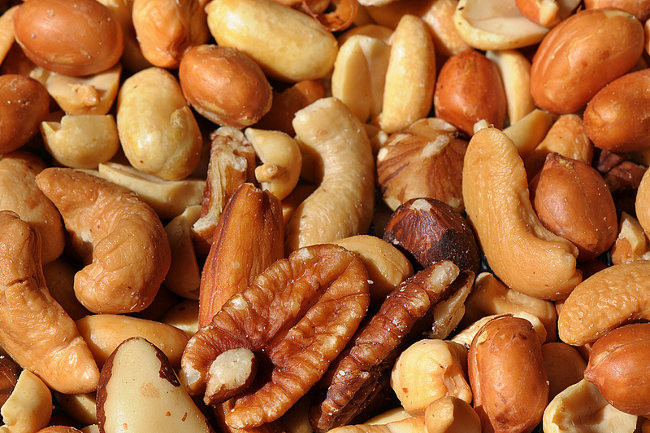 Frutos secos variados con vitamina E